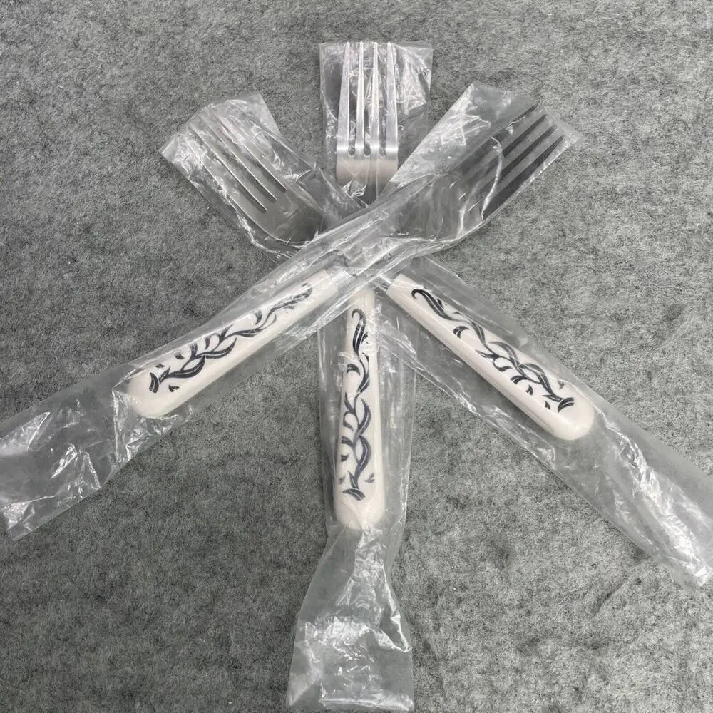 Corning Lyrics Black Salad Forks Lot of 3 NEW DISCONTINUED REPLACEMENTS